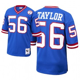 Camiseta Hombre New York Giants Lawrence Taylor 56 Nike Royal 1986 Throwback